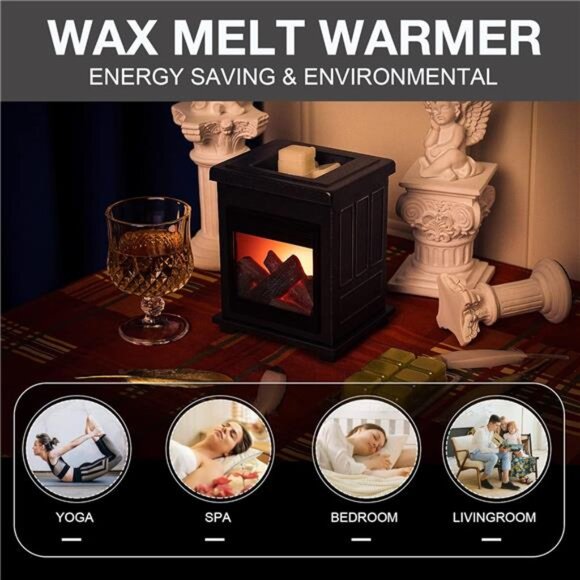 Fireplace Wax Warmer,Electric Wax Melt,Candle Wax Warmer Scented Wax Melts - Picture 3 of 7